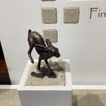 Miniature Bronze Running Hare