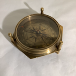 Brass desk calendar compass