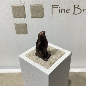 Miniature Bronze Moongazing Hare