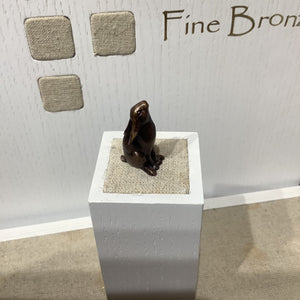 Miniature Bronze Moongazing Hare